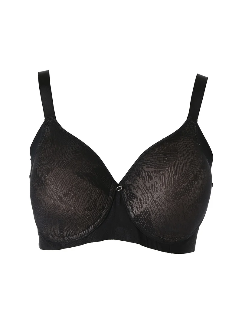 OD16 Reggiseno donna con coppe imbottite senza ferretto COPPA D - nero