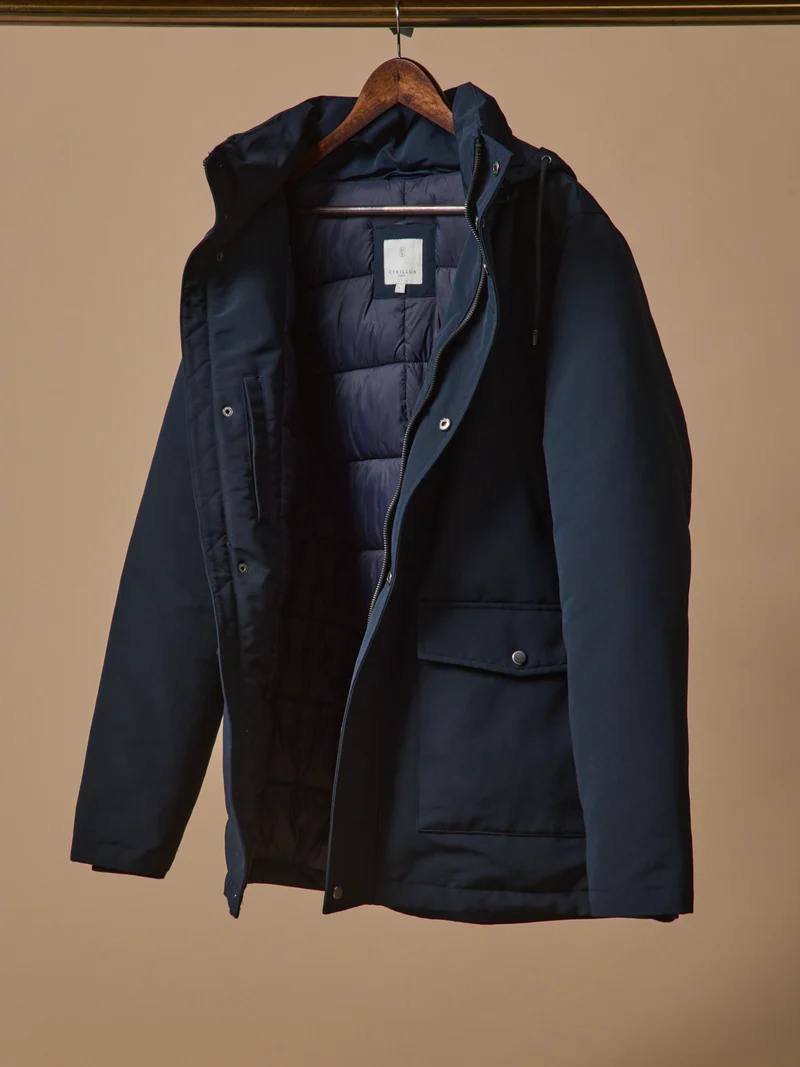 Herren-Parka, halblang