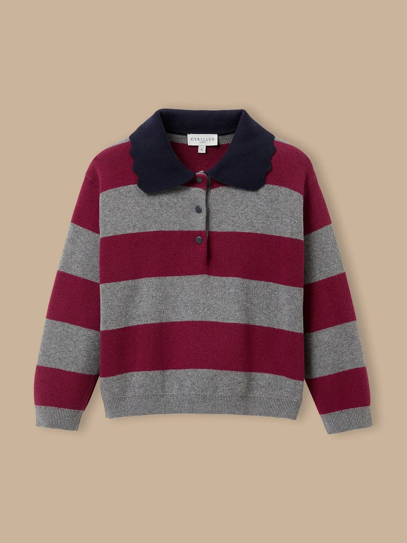 Mädchenpullover aus Milano mit Streifen