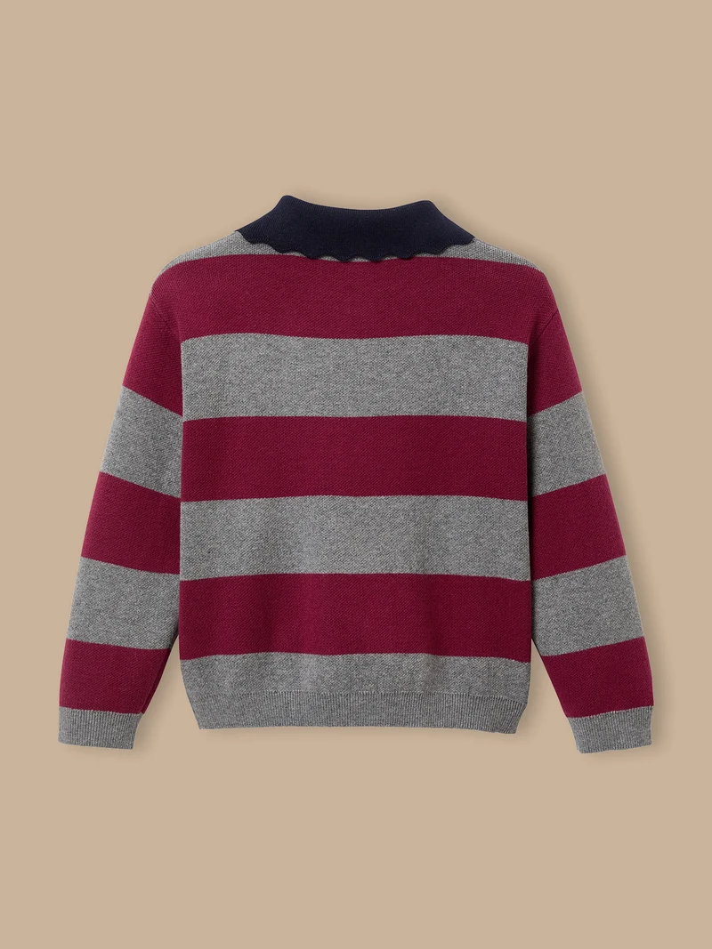 Mädchenpullover aus Milano mit Streifen
