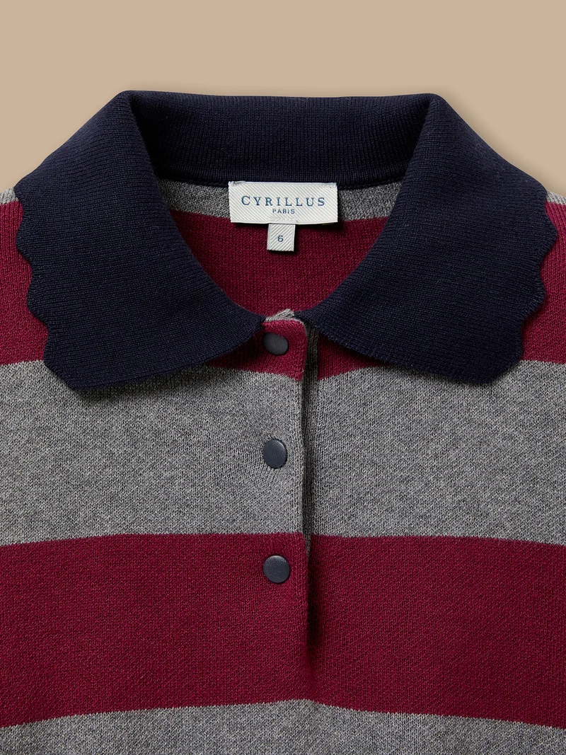 Mädchenpullover aus Milano mit Streifen