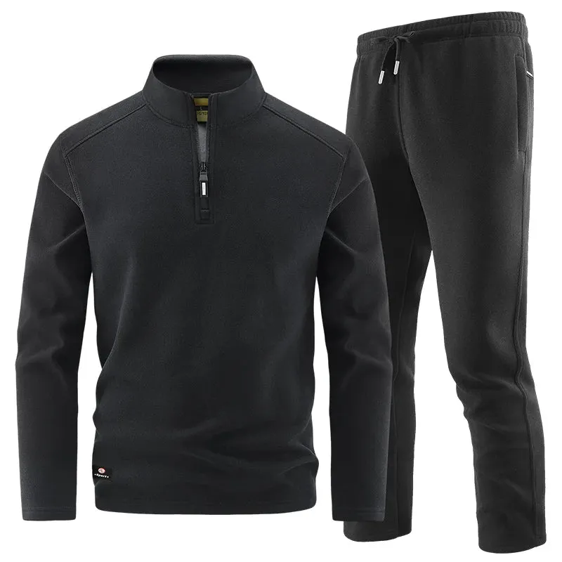 Elegant Men's Zip Sweater Set
