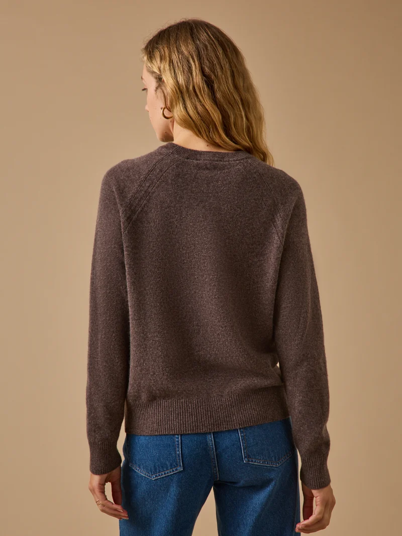 Damenpullover mit rundem Halsausschnitt - Cashemere-Kollektion