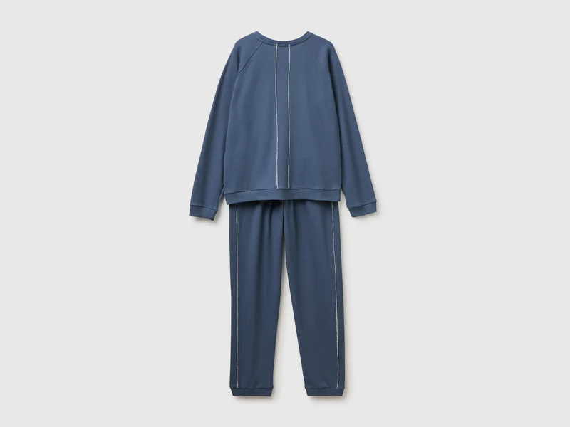 Pyjama aus 100 % Baumwolle mit Wabenmuster