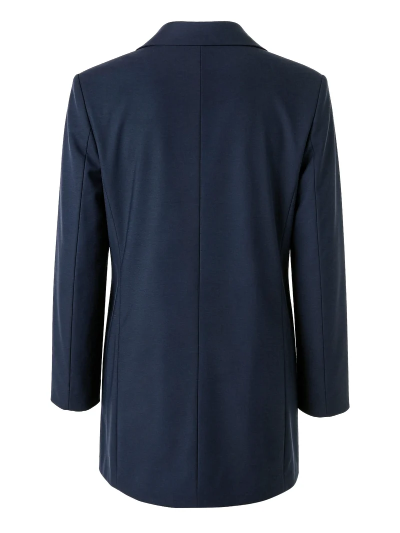 Cappotto da uomo impermeabile con bottoni - blu scuro