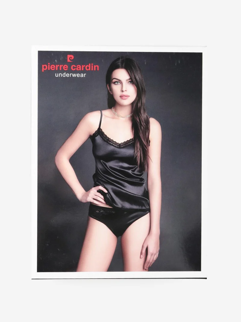 Coordinato intimo donna effetto raso - rosso