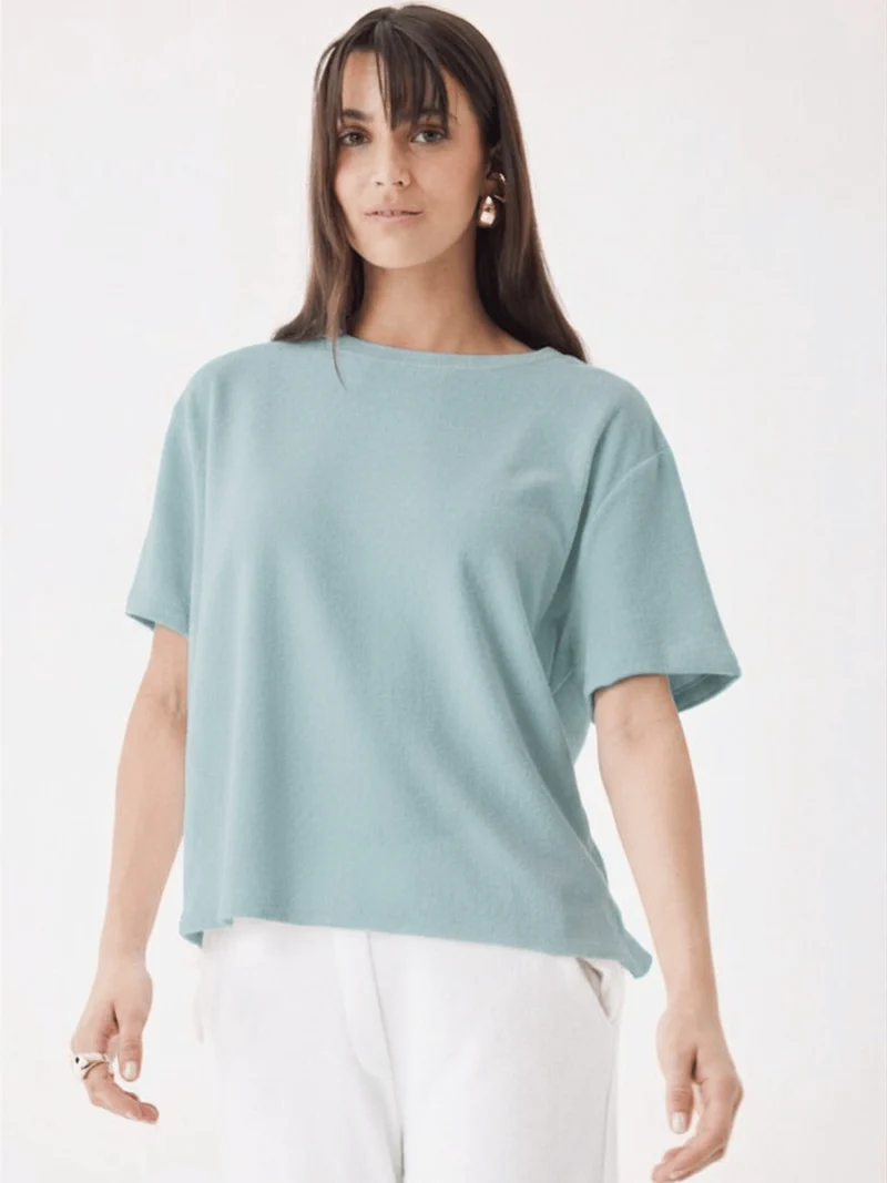 Frottier T-Shirt Bleu