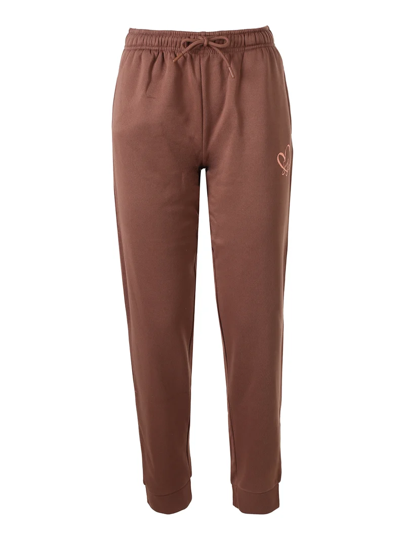 Completo tuta da donna in felpa 2 pezzi con zip intera e interno in caldo cotone - albicocca