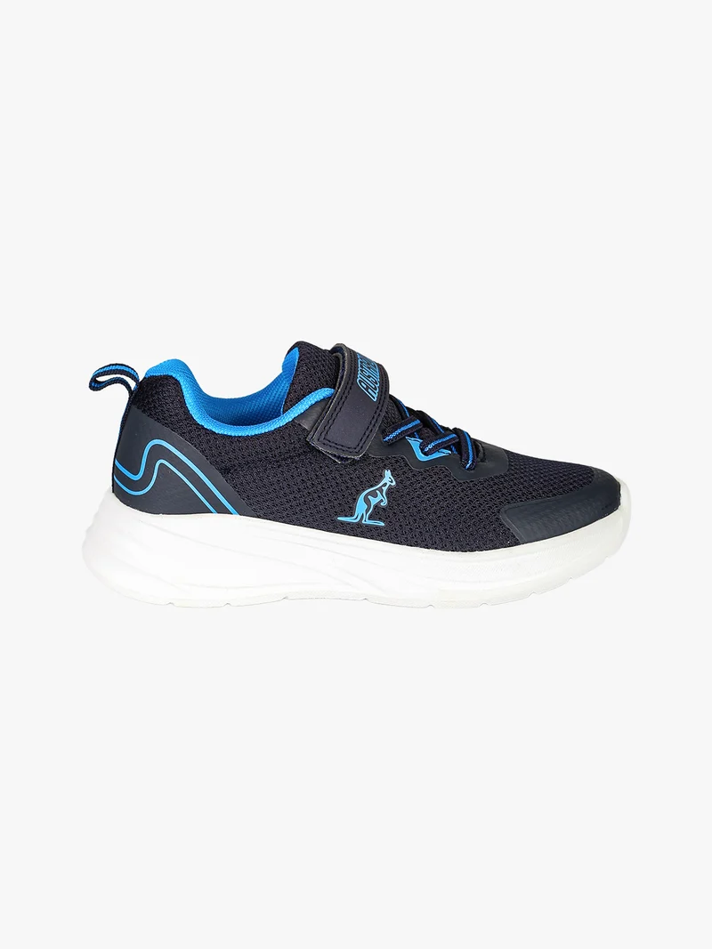 FLAME Sneakers da ragazzo con lacci elastici e cinturino a strappo - blu scuro