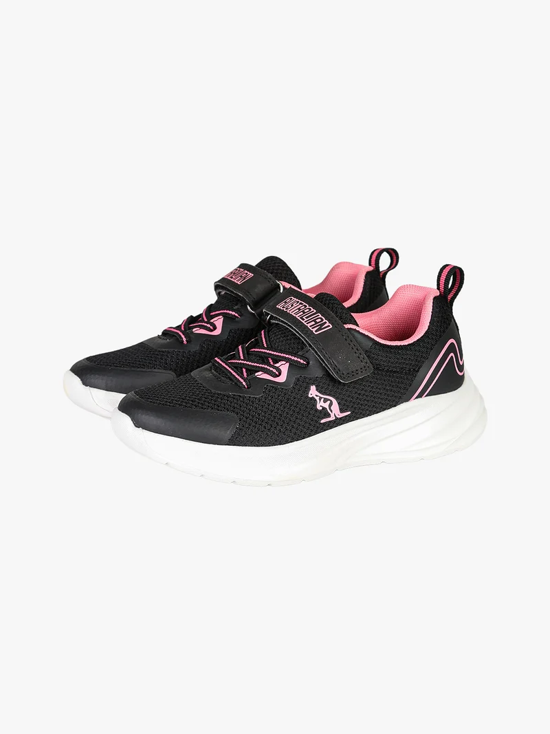 FLAME Sneakers da ragazza in tessuto con cinturino a strappo - nero