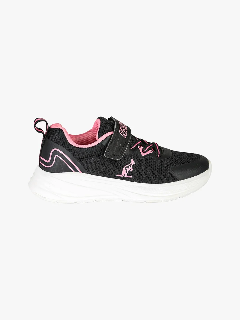 FLAME Sneakers da ragazza in tessuto con cinturino a strappo - nero