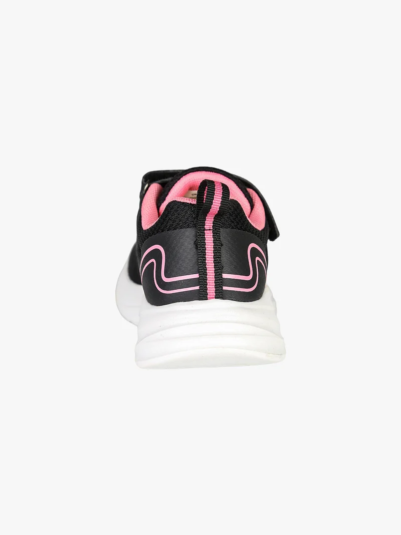 FLAME Sneakers da ragazza in tessuto con cinturino a strappo - nero