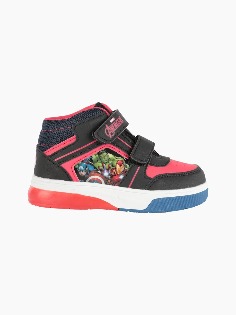 Sneakers alte da bambino con luci - nero