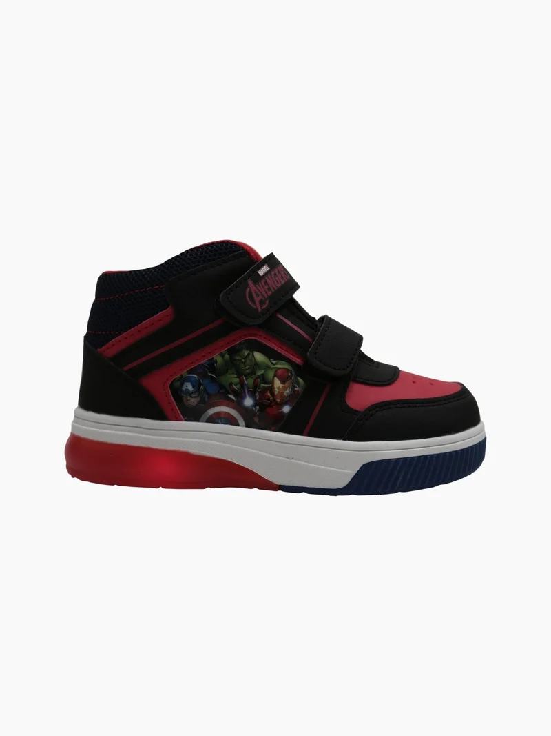 Sneakers alte da bambino con luci - nero
