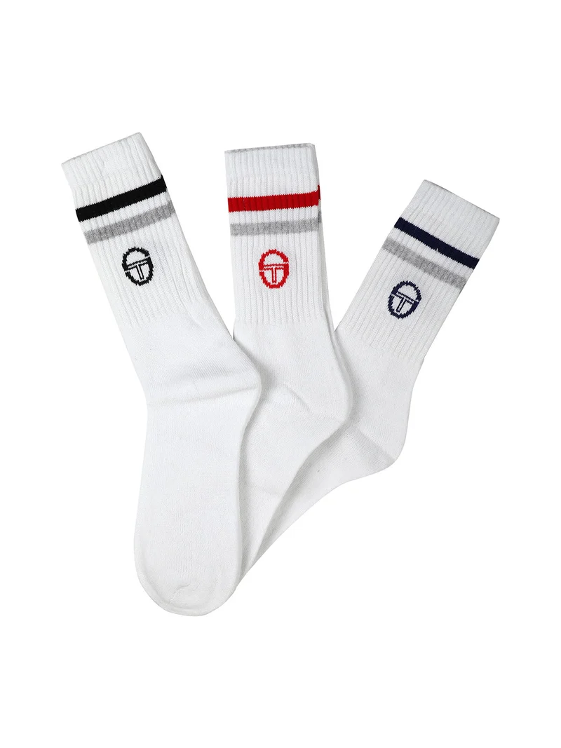 3 Paia di calze uomo tennis - bianco