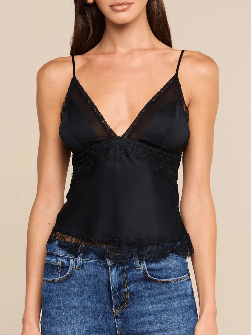 Elka Satin Spitzen Camisole