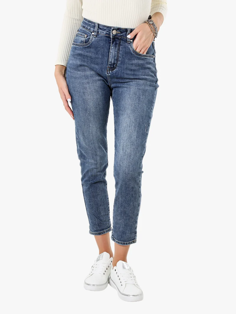 Jeans donna regular fit con tasche - jeans