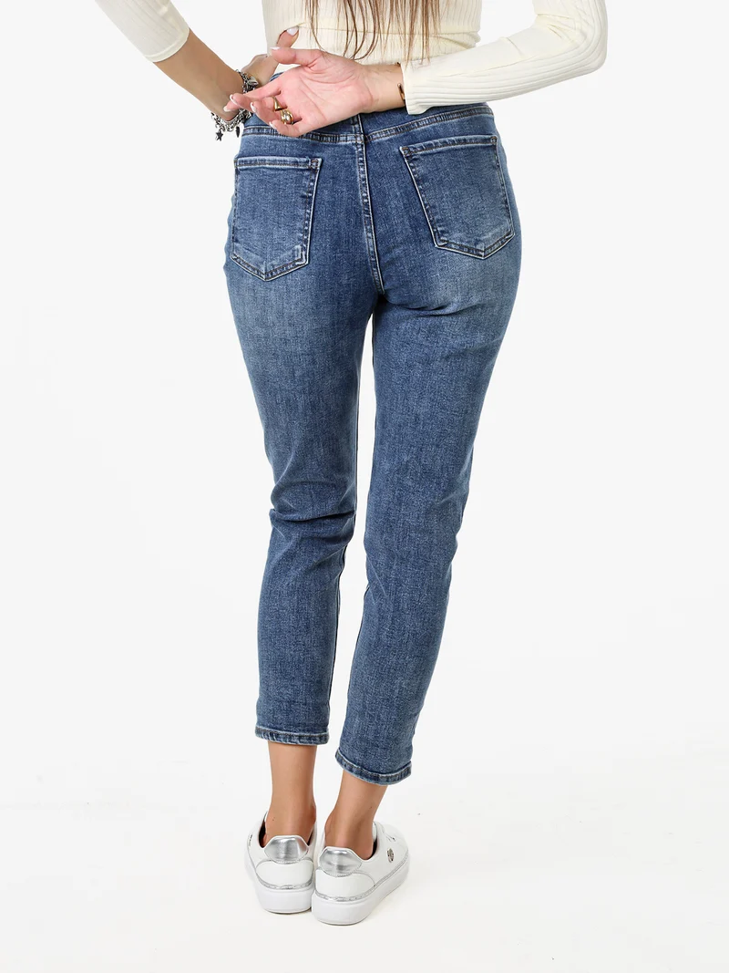 Jeans donna regular fit con tasche - jeans
