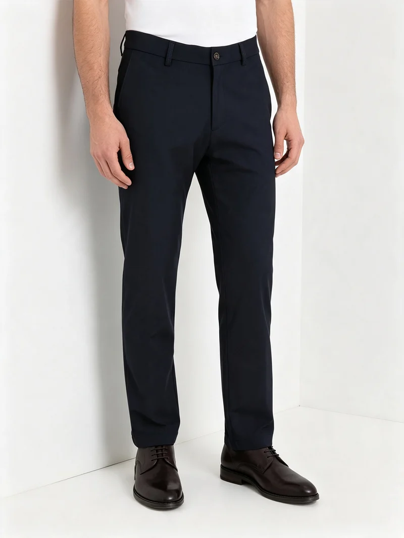 Pantaloni sartoriali da uomo slim fit- blu scuro