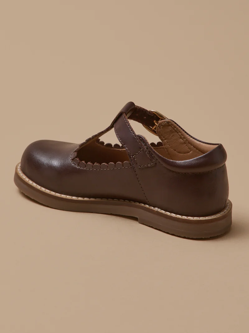 Mädchen-Riemchenschuhe aus Leder