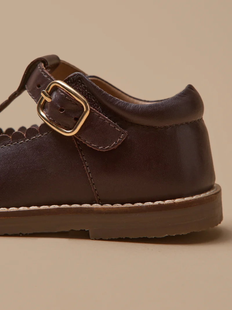 Mädchen-Riemchenschuhe aus Leder