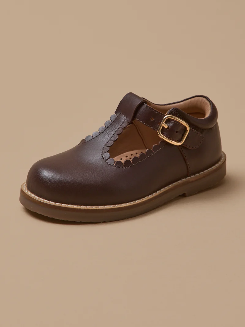 Mädchen-Riemchenschuhe aus Leder