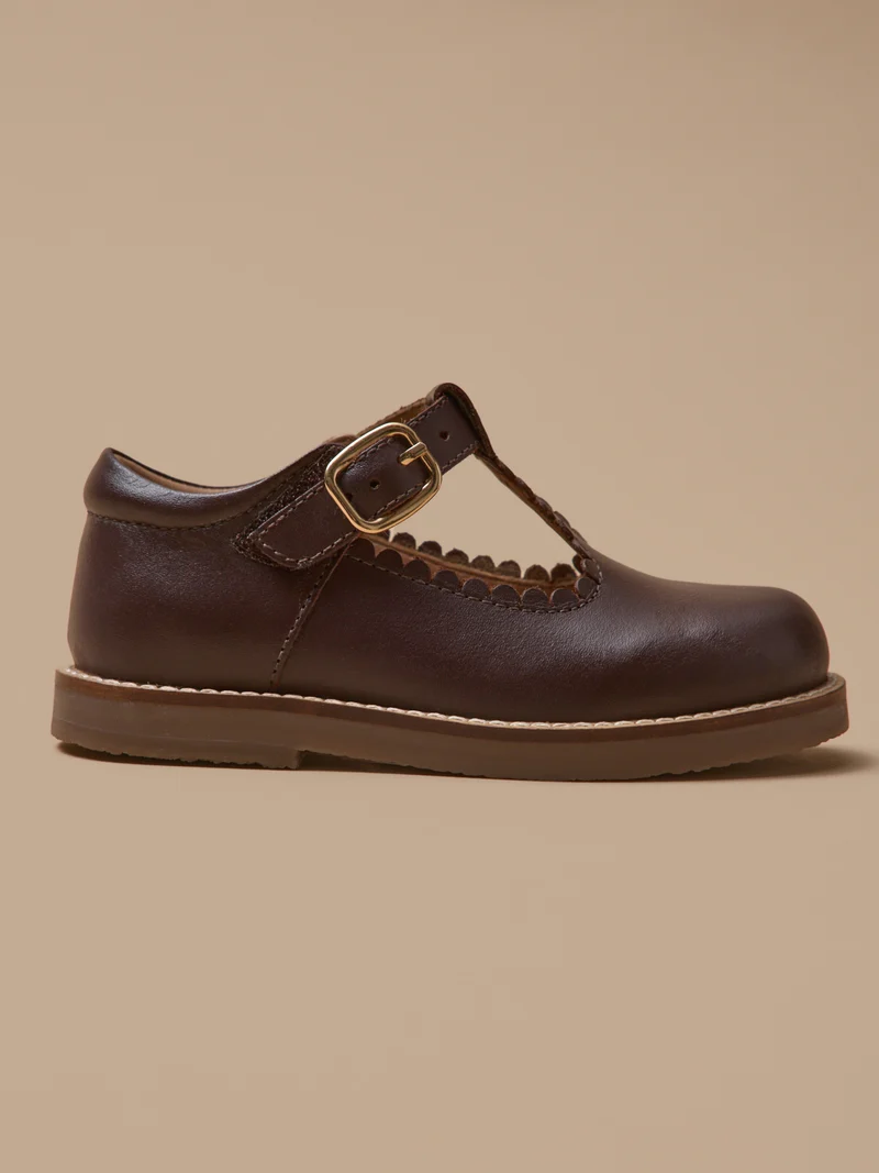 Mädchen-Riemchenschuhe aus Leder