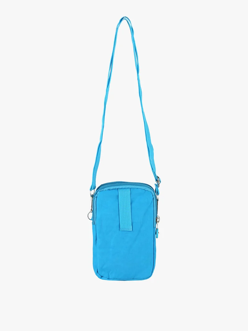Mini borsello da donna a tracolla in nylon - blu
