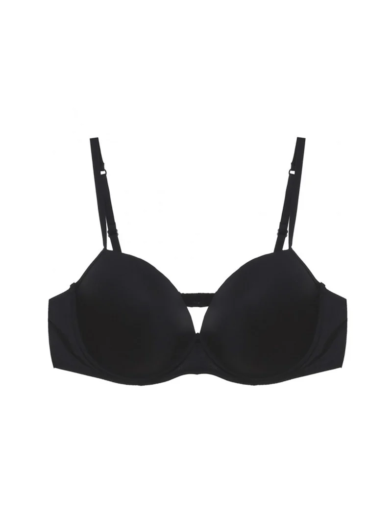 GAIA reggiseno balconcino con ferretto coppa B - nero