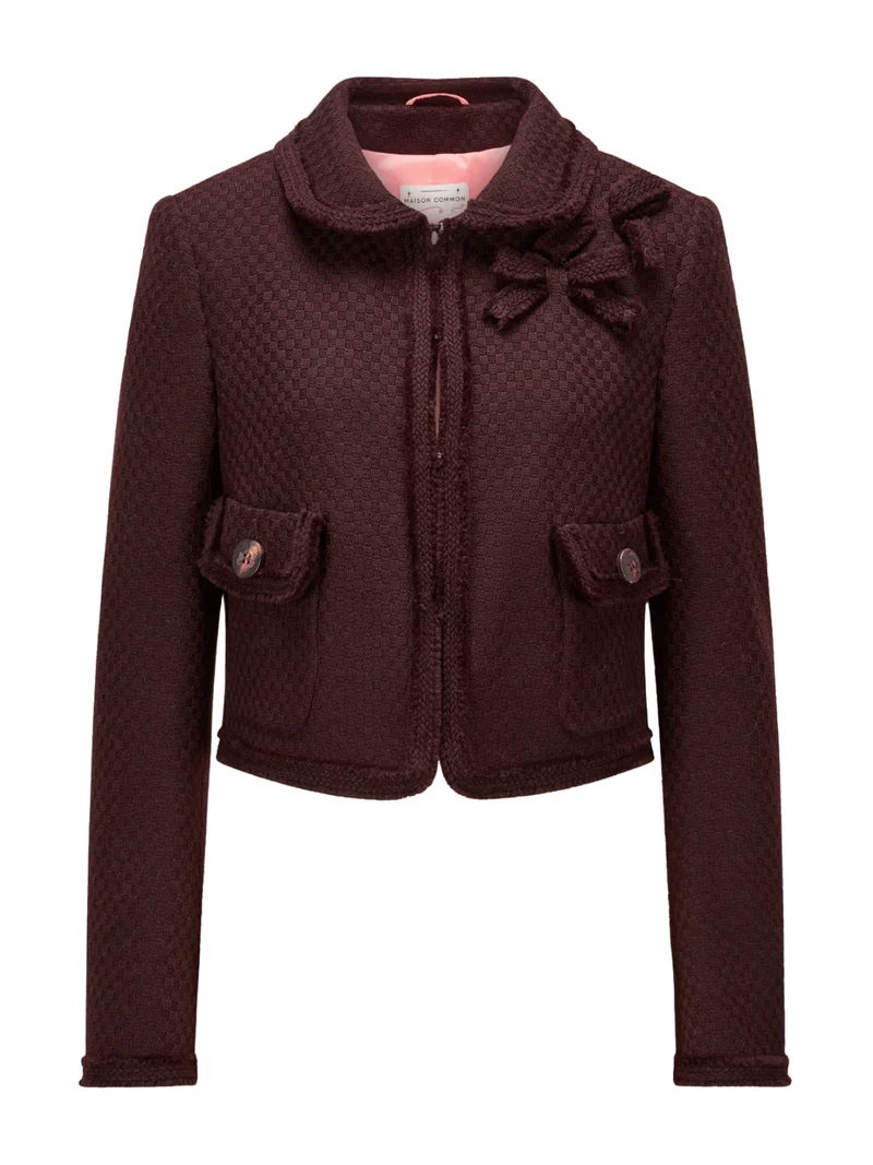 Jacke mit Schleifendeteil