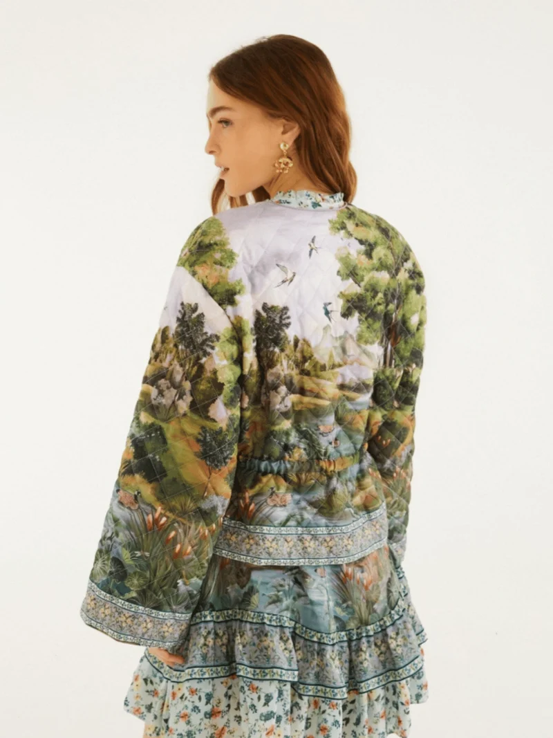 Countryside Landscape Multicolor Langarmjacke