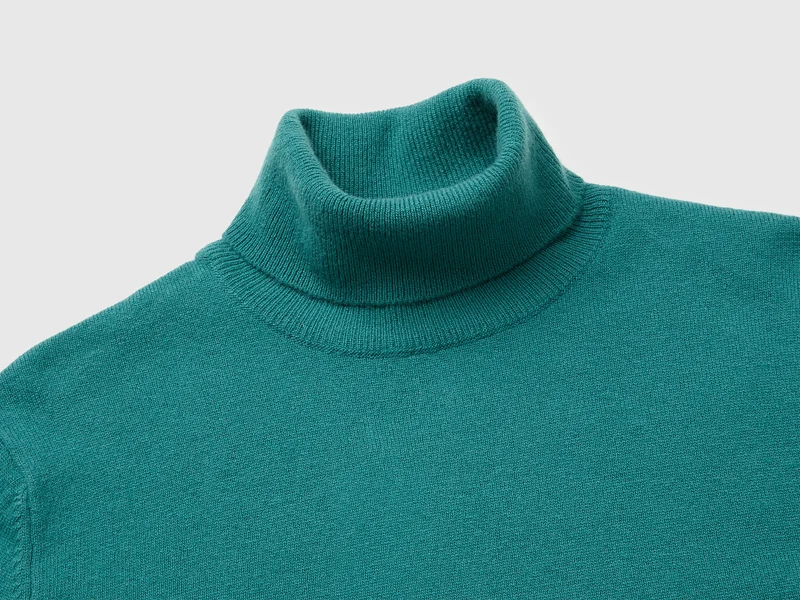 Rollkragenpullover aus 100 % Merinowolle