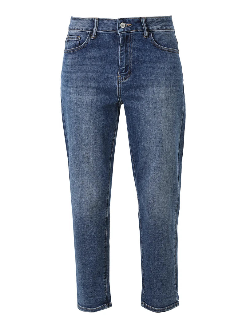 Jeans donna boyfriend a vita alta - jeans