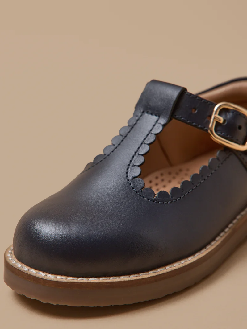 Mädchen-Riemchenschuhe aus Leder