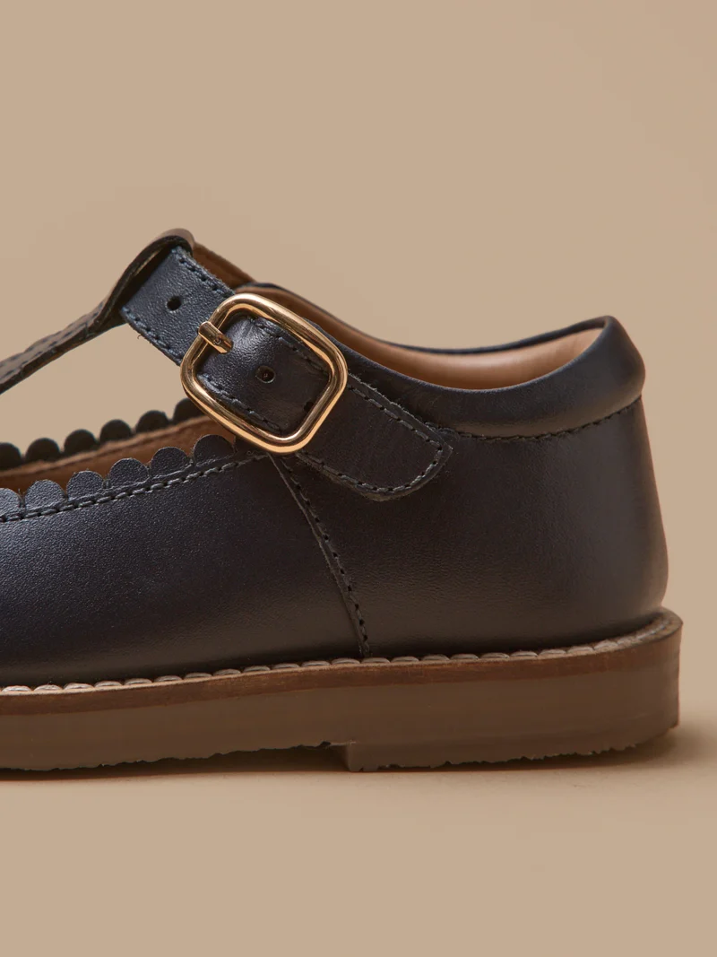 Mädchen-Riemchenschuhe aus Leder
