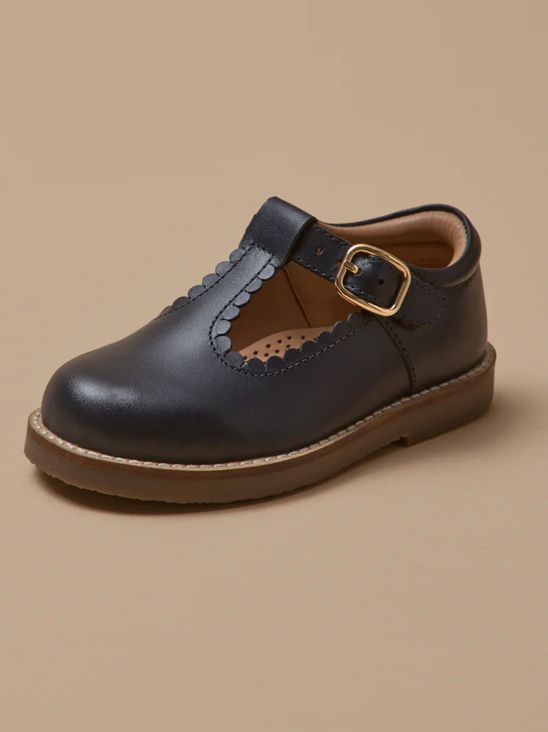 Mädchen-Riemchenschuhe aus Leder