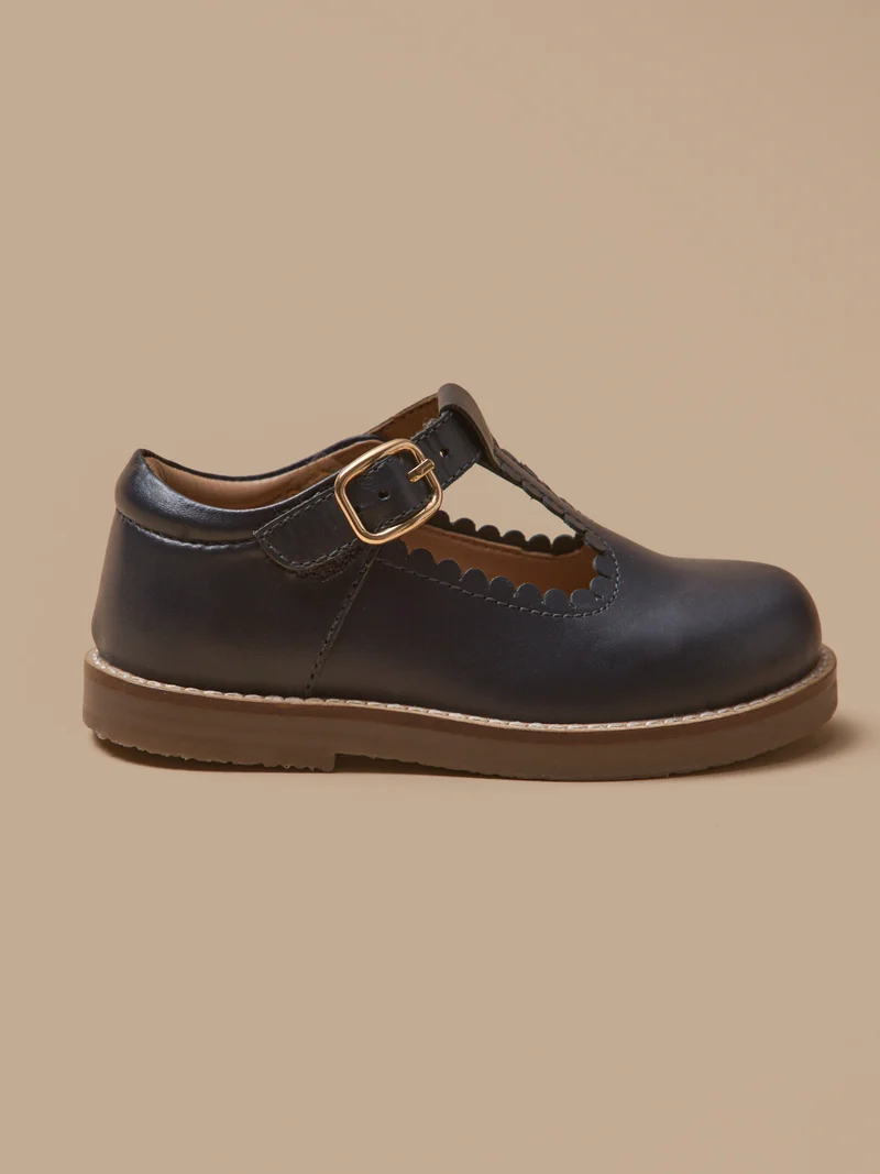 Mädchen-Riemchenschuhe aus Leder