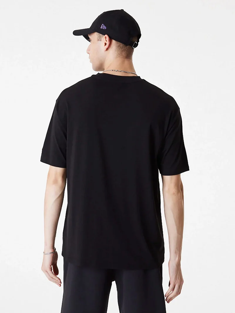 T-shirt unisex manica corta con logo - nero