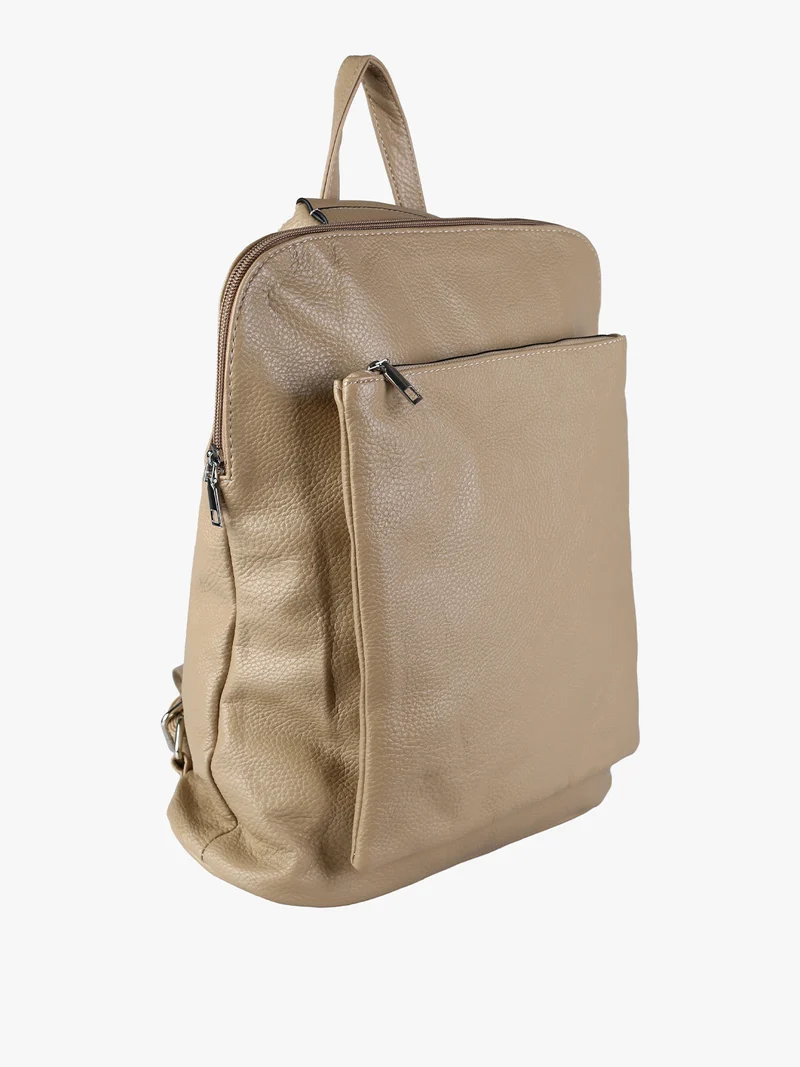 Zaino in ecopelle da donna - taupe