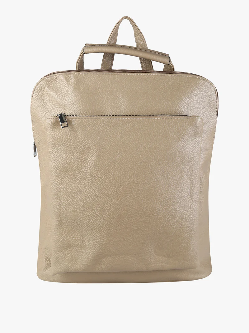 Zaino in ecopelle da donna - taupe