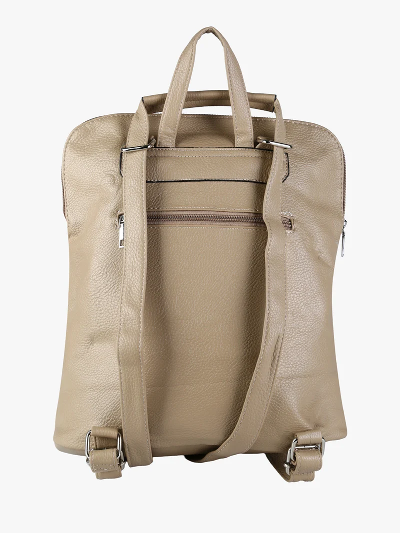 Zaino in ecopelle da donna - taupe