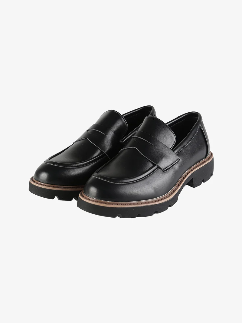 Mocassini donna in ecopelle - nero