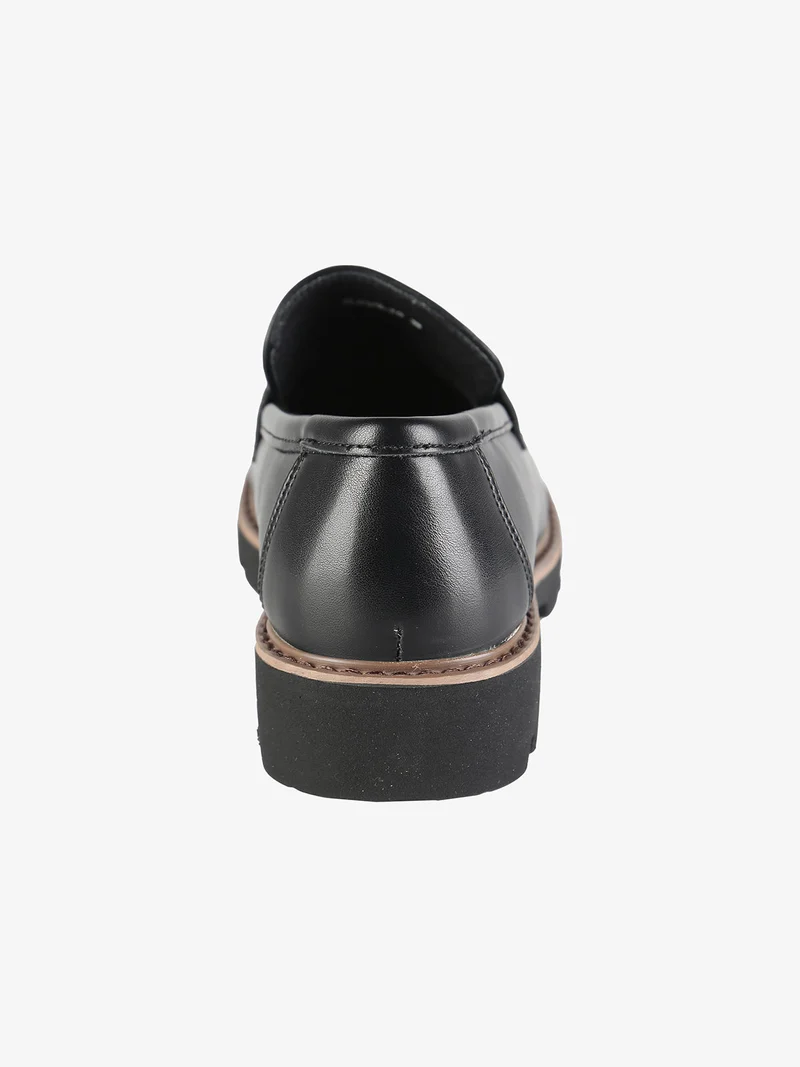 Mocassini donna in ecopelle - nero