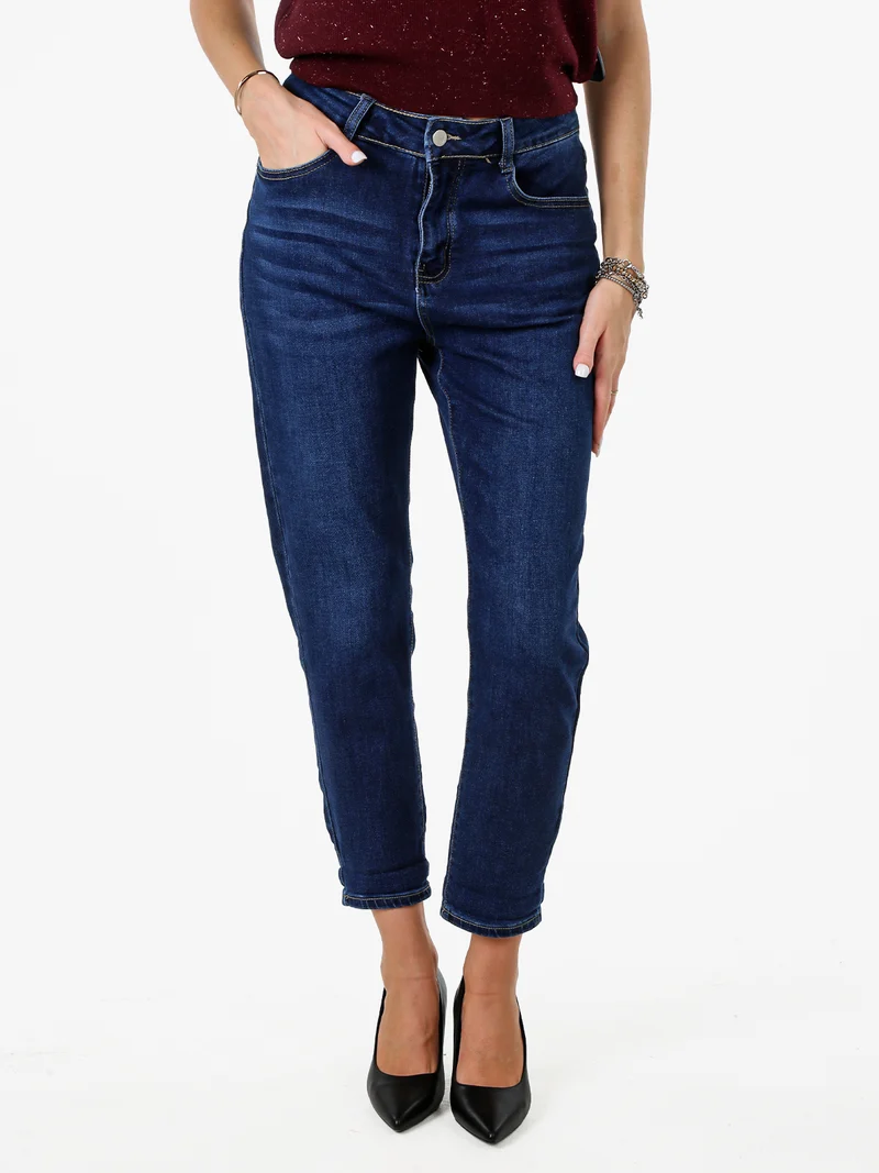 Jeans donna baggy con cavallo basso - jeans