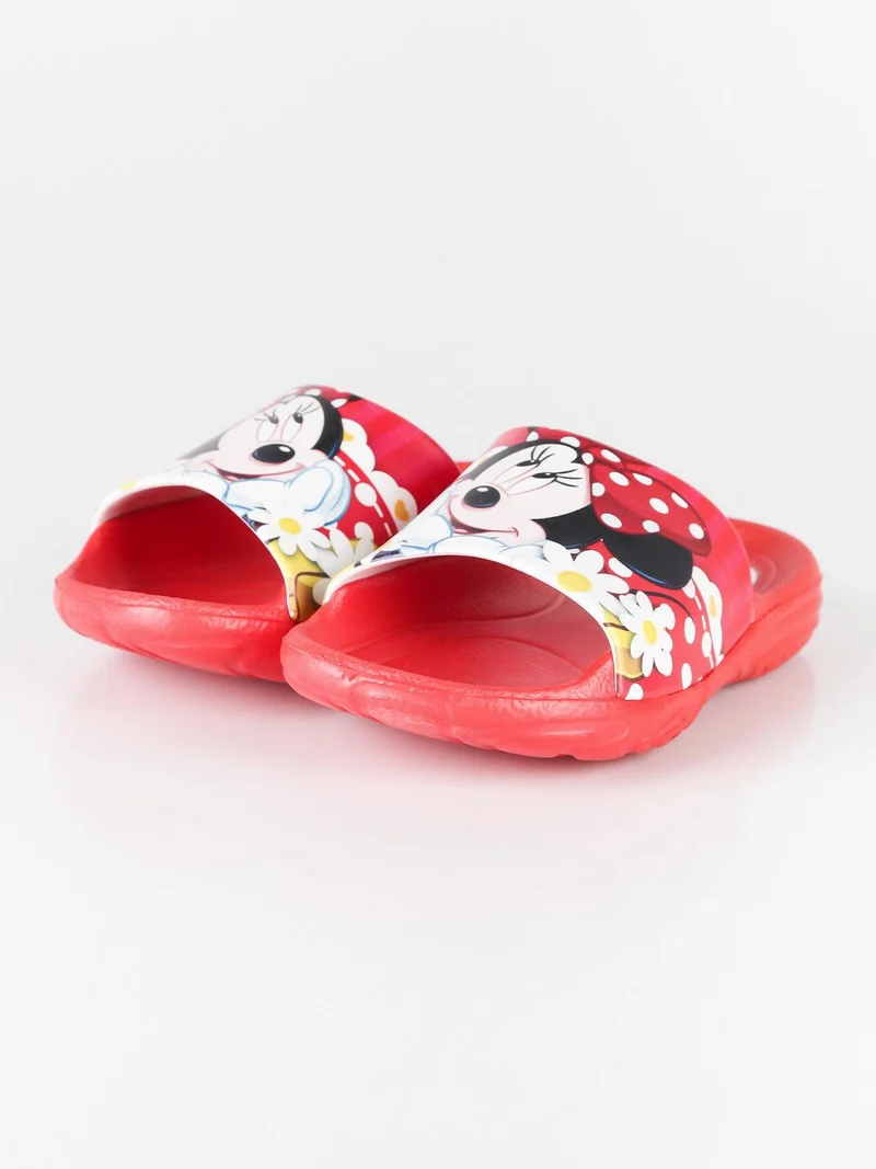 Ciabatte in gomma Minnie da bambina - rosso