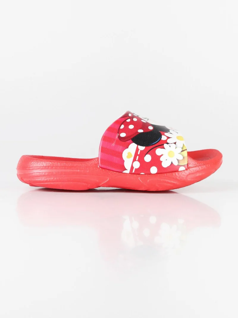 Ciabatte in gomma Minnie da bambina - rosso