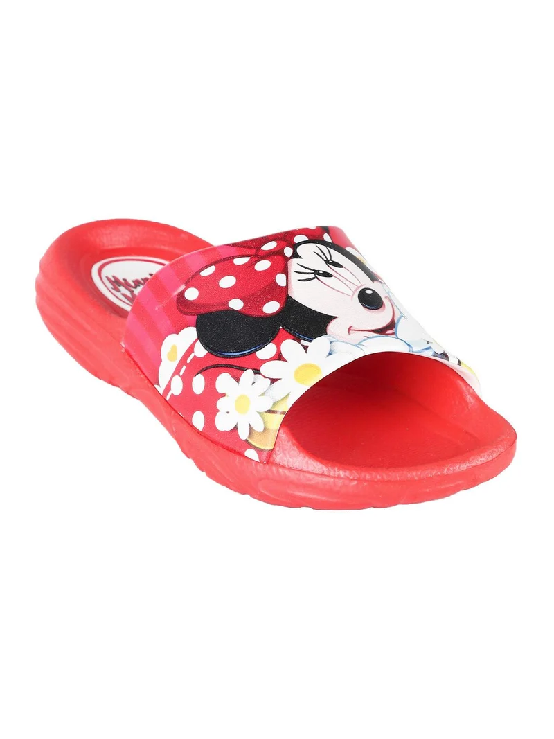Ciabatte in gomma Minnie da bambina - rosso