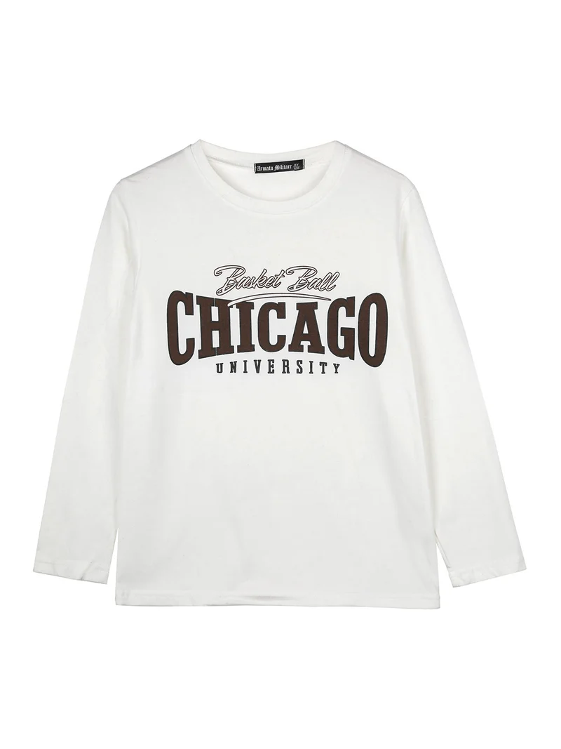 Completo 3 pezzi da bambino con cappuccio e zip - marrone