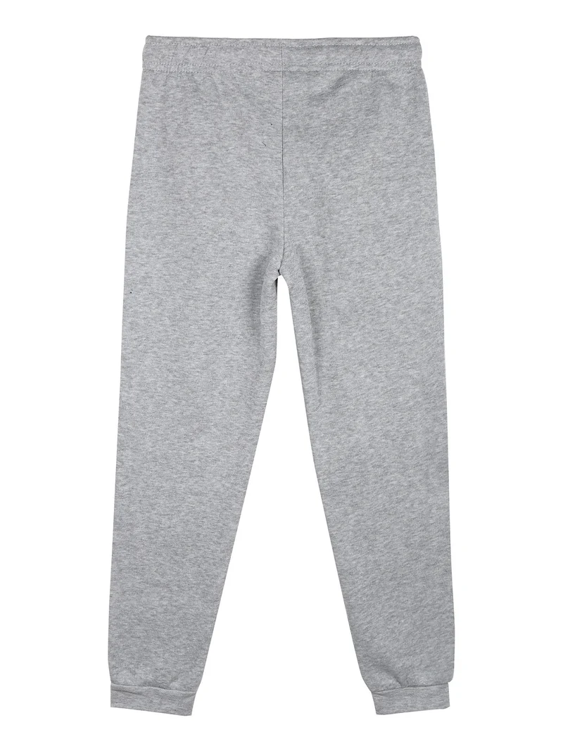 Pantaloni tuta da bambina felpati - grigio