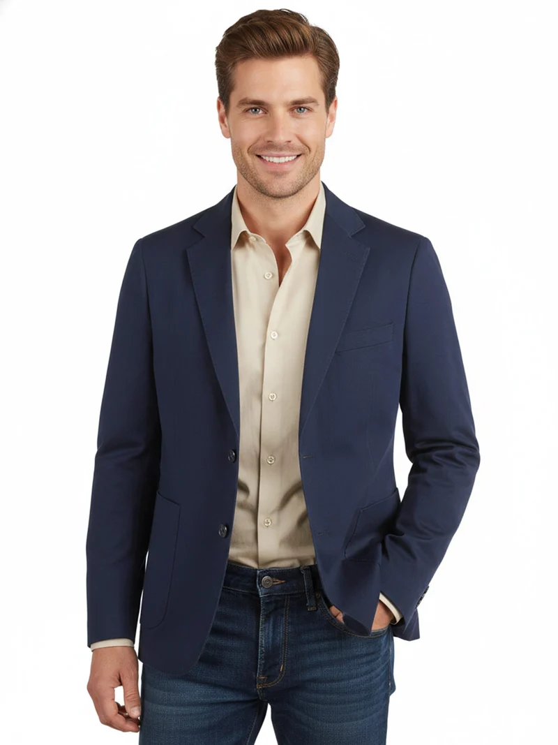 Blazer classico da uomo - blu